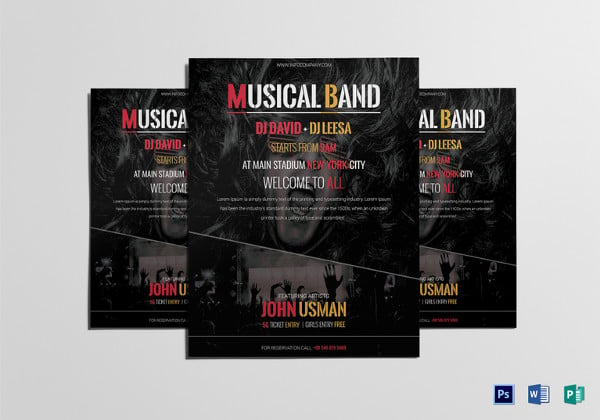 music-band-flyer-template