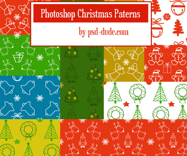 photoshop christmas patterns
