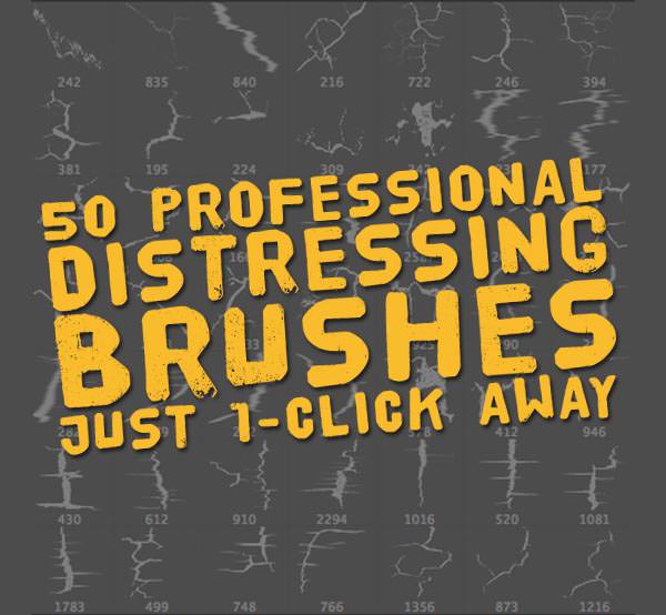 photoshop crack grunge distress brushes