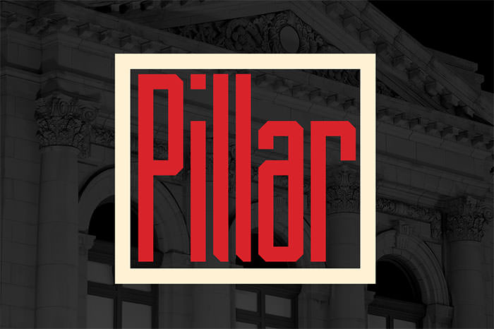 pillar typeface
