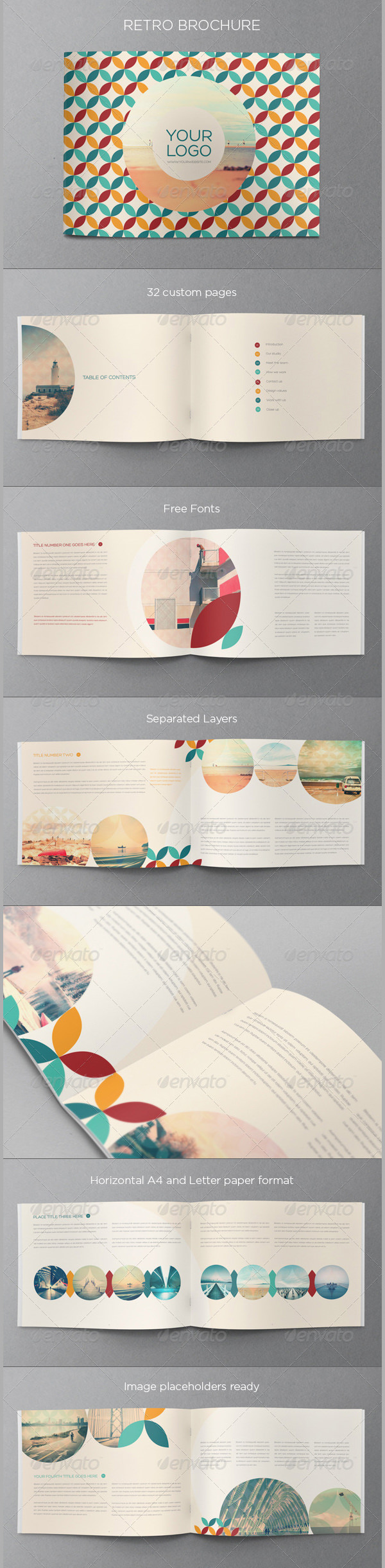 35 Best Retro Brochure Templates Download