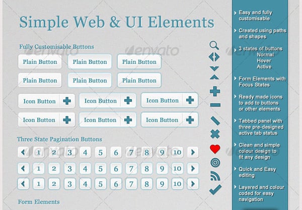 simple web and ui elements