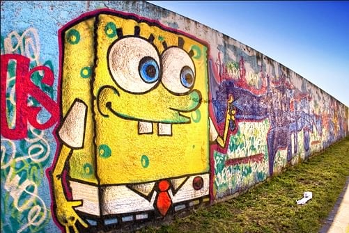 sponge bob graffiti