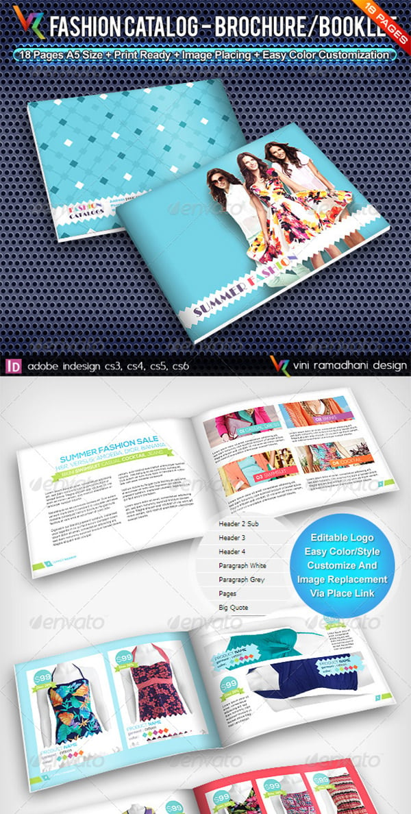 summer fashion catalog brochure