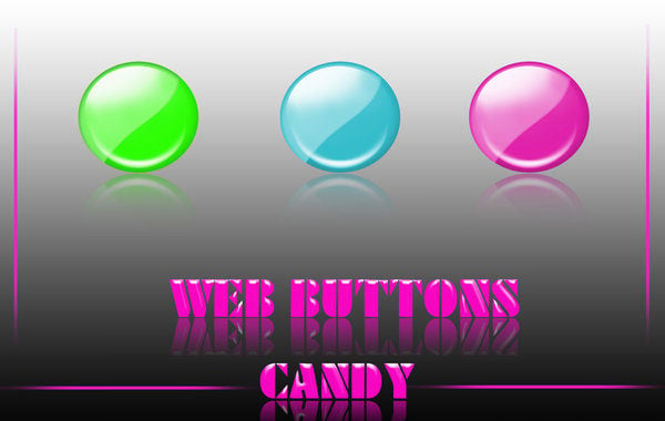 web buttons candy