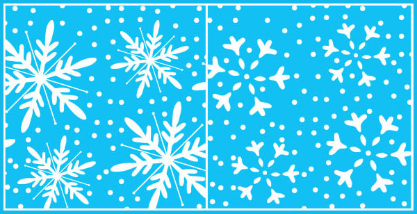 xmas snowflakes seamless pattern