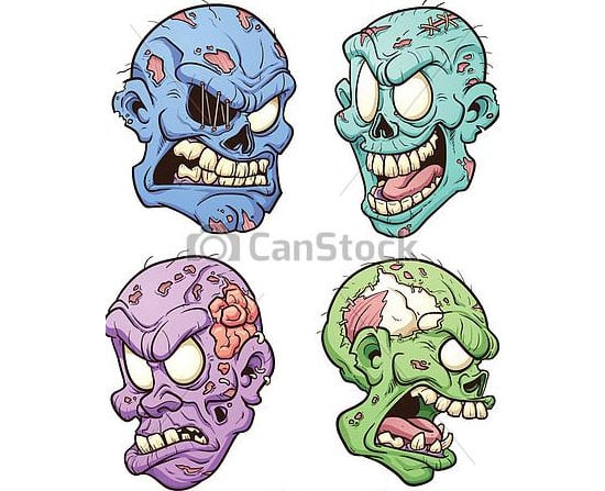 zombie heads