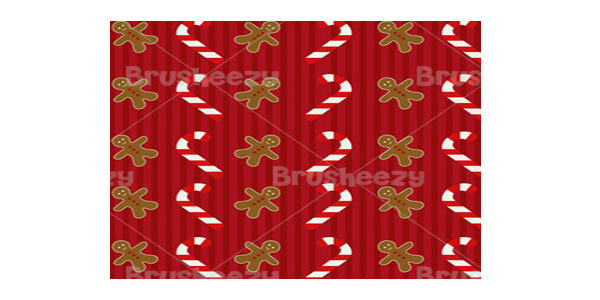 candy cane gingerbread photoshop pattern