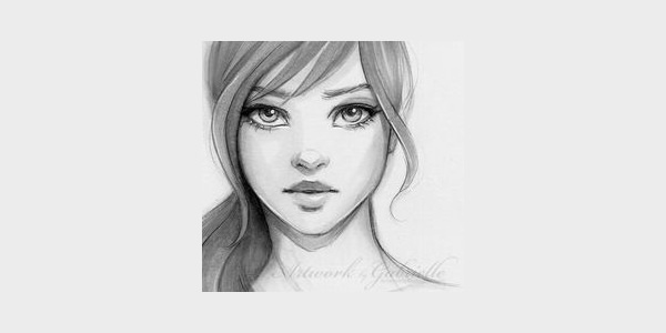 Pencil Drawing Of A Girl Having Her Hair Drawn Short Background, Outline My  Picture, The World In My Eyes, My Background Image And Wallpaper for Free  Download