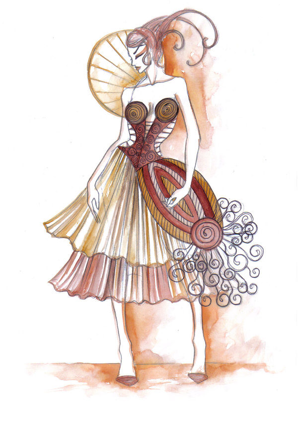 sketch fashion designing