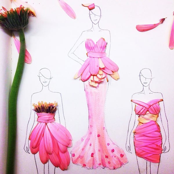 Yowane Haku Dress Design Drawing by Michelle Pak - Pixels-saigonsouth.com.vn