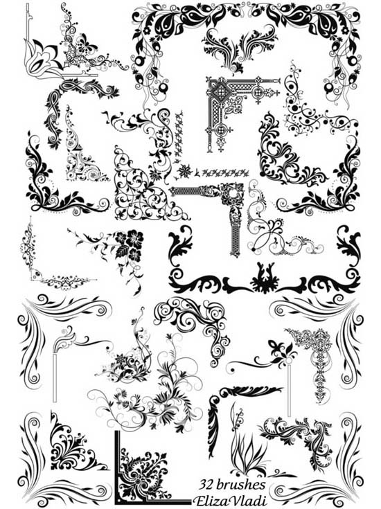 25+ Best Collections of Stencil Brushes for Free Download