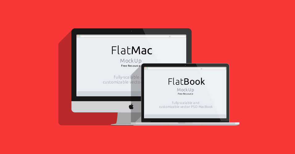 imac macbook psd flat mockup0