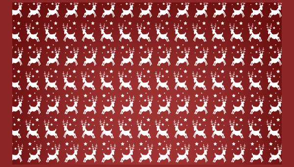 reindeer christmas seamless vector pattern