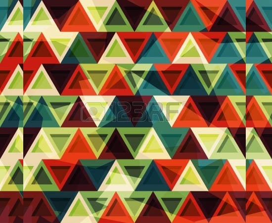 vintage triangle seamless pattern