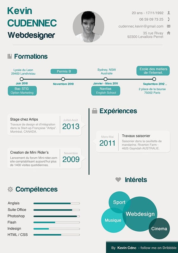 Resume Infographic Template from images.template.net
