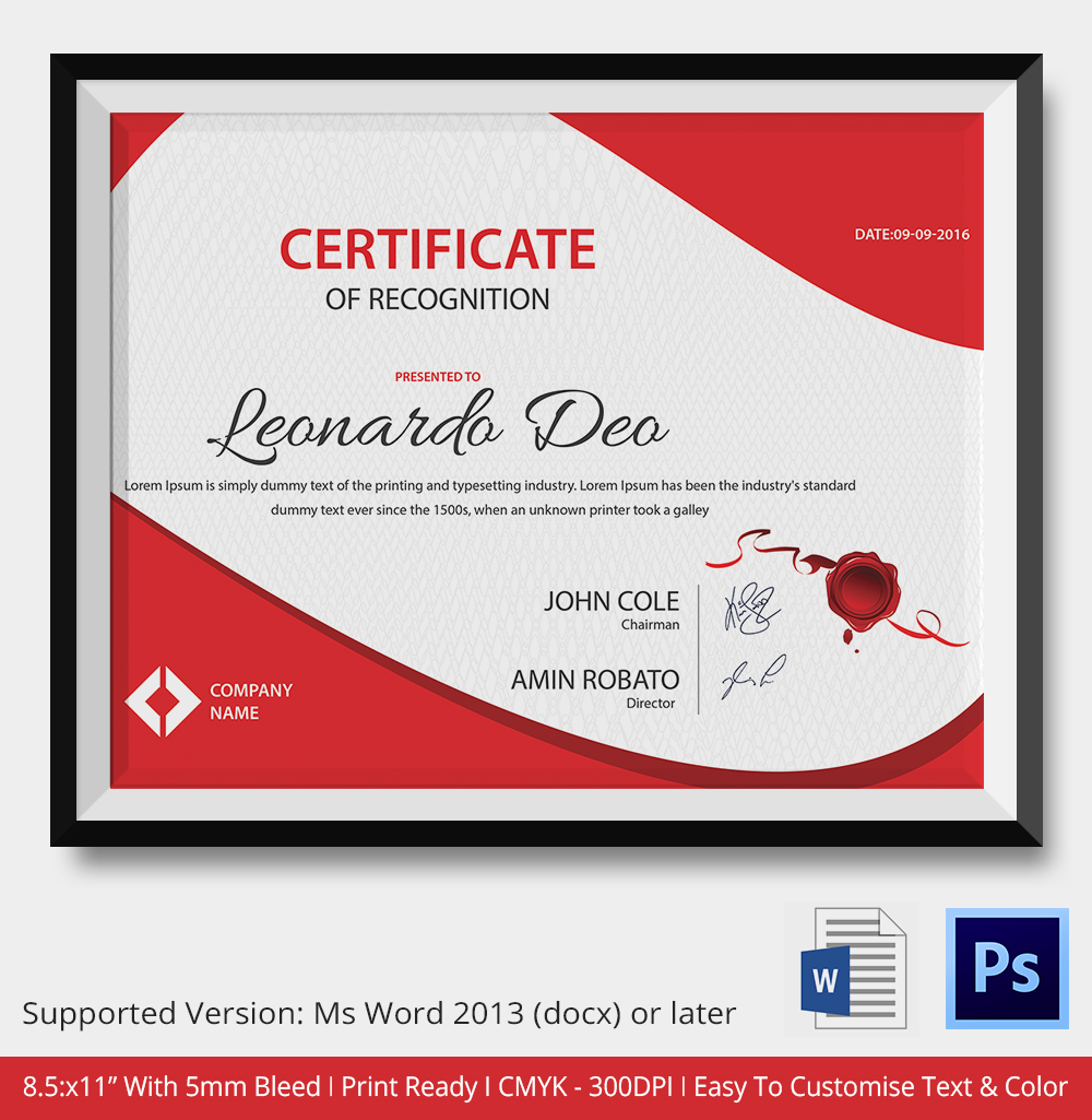 Word Certificate Template 31 Free Download Samples, Examples \u0026
Format! Free \u0026 Premium Templates