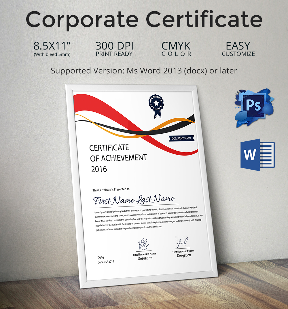Word Certificate Template - 31+ Free Download Samples ...