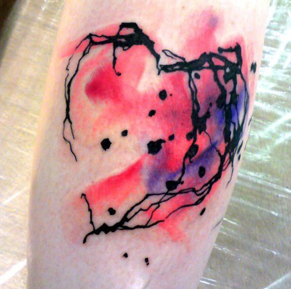 abstract heart tattoo copy