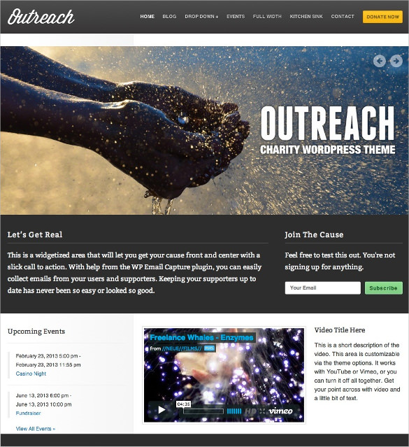 30+ NonProfit WordPress Themes & Templates