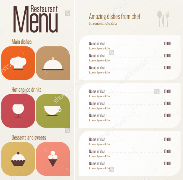 Menu Design - 38+ Free Templates in PSD, EPS Documents Download!