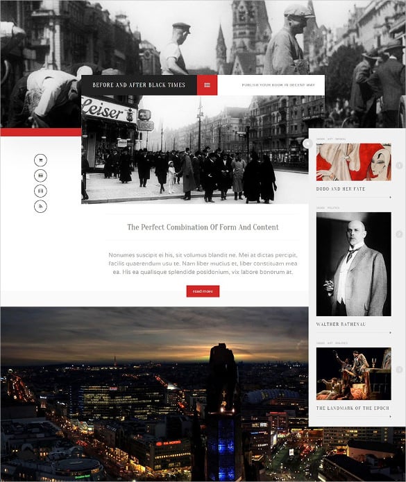 before and after black times theme for wordpress