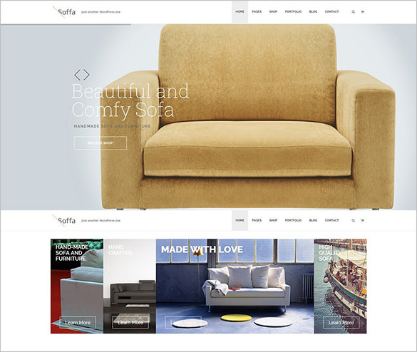 soffa furniture bussiness wordpress theme
