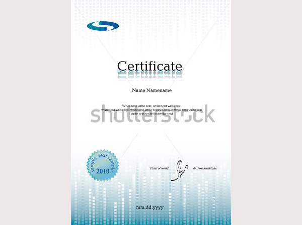 certificate – diploma for print