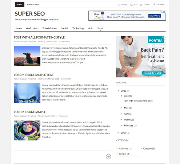 super seo blogger template 