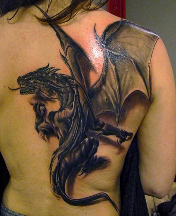 3d dragon tattoo