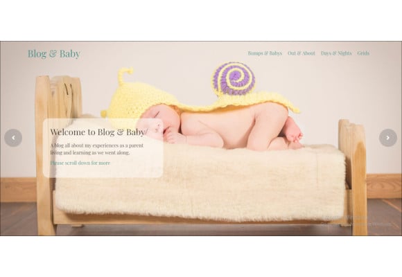 baby blog responsive html template