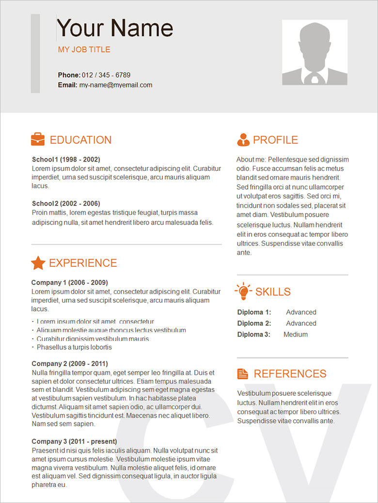 example of resume basic