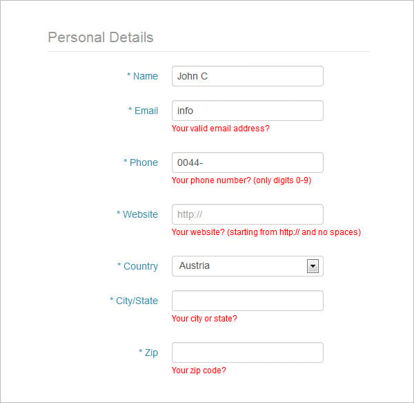 best php contact form template