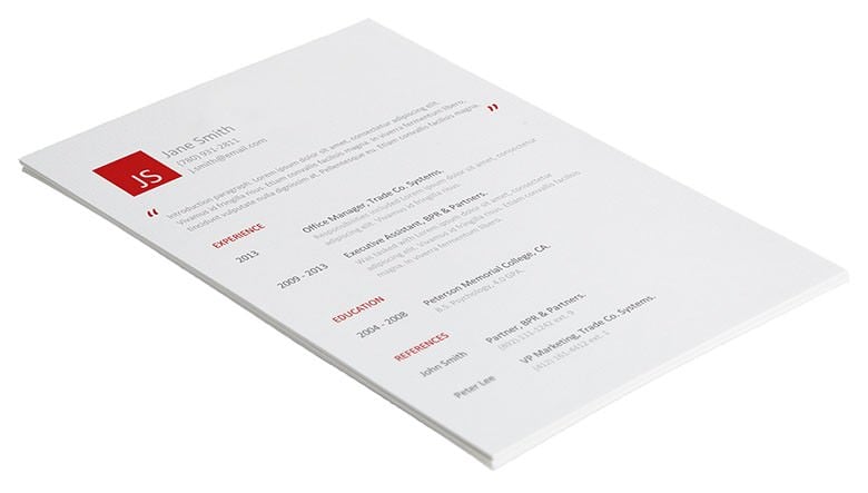block-resume-template