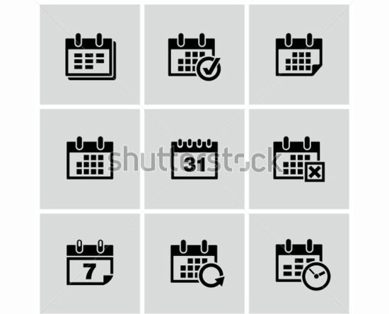 calendar-icons-set