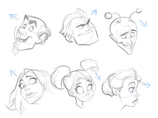 Cartoon Sketches, Cartoon Face Sketches