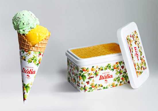 cool ice cream packaging design