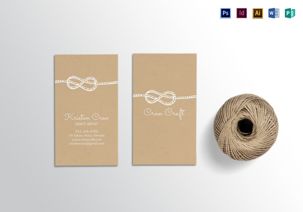 crafter business card template