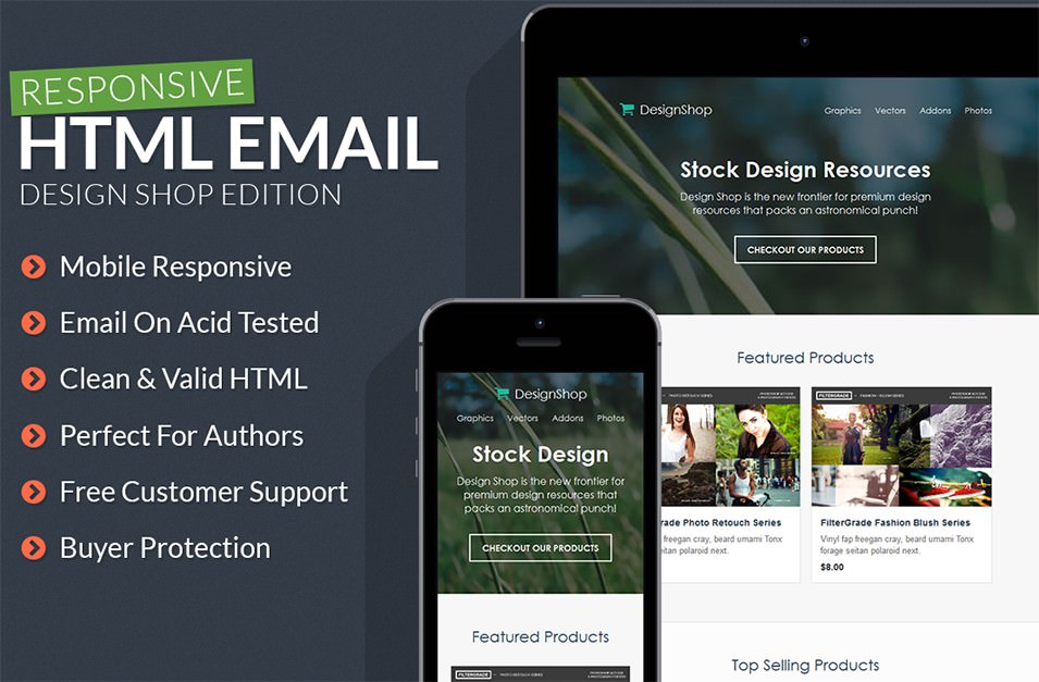 design shop responsive email