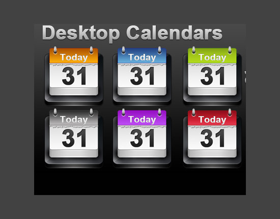 desktop calendar icon