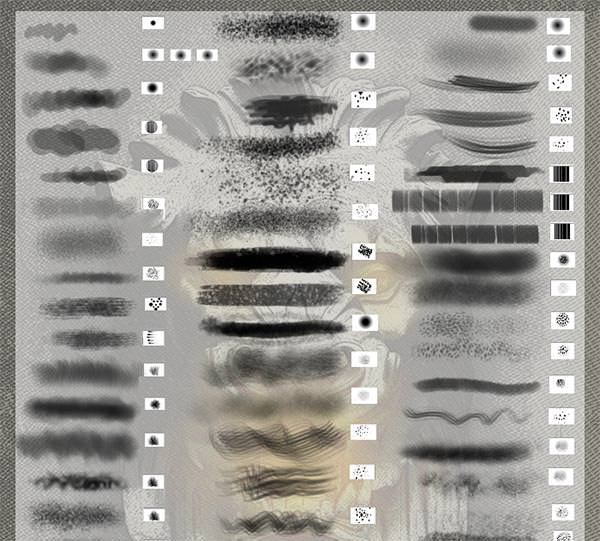 photoshop digital painting brush settings