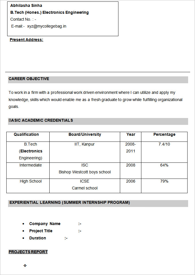 68+ CV Templates - PDF, DOC, PSD, AI | Free & Premium Templates