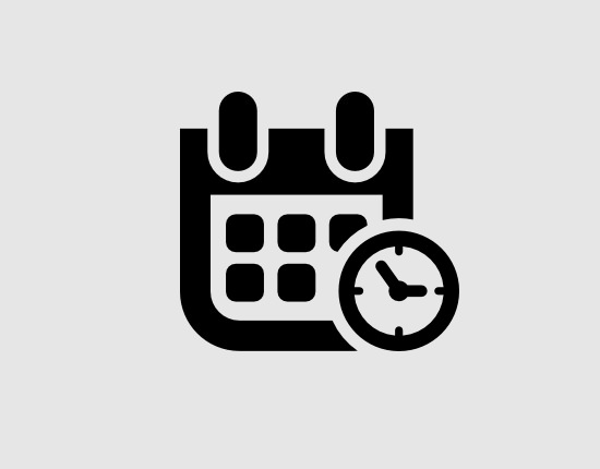 event date and time symbol free icon