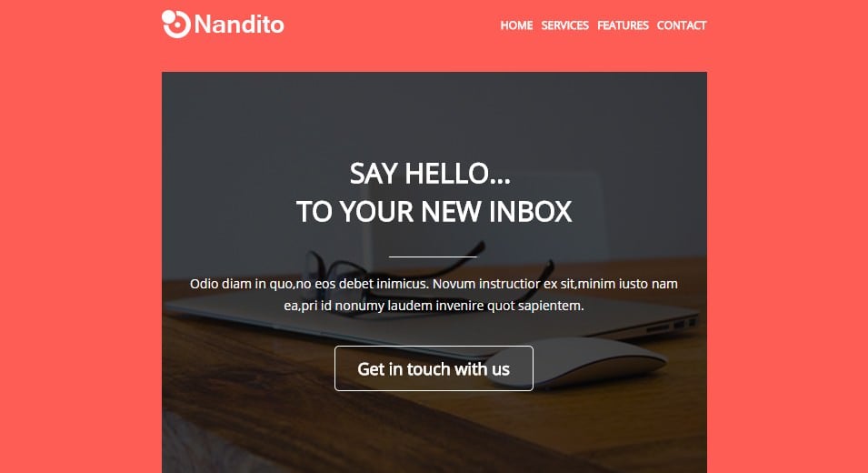 flat responsive email template