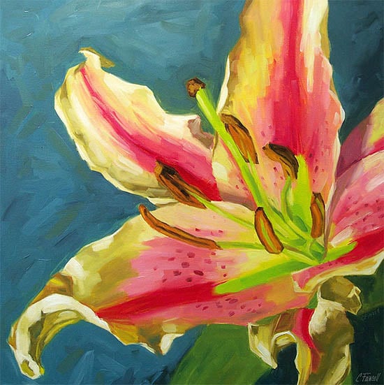 floral giclee on canvas