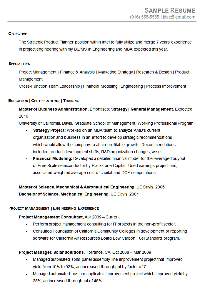 Chronological Resume Template 25 Free Samples Examples Format 