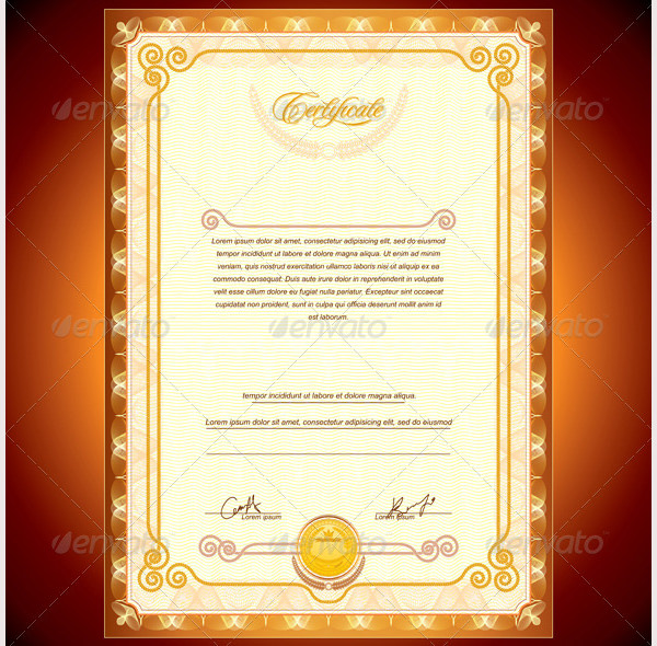 golden certificate