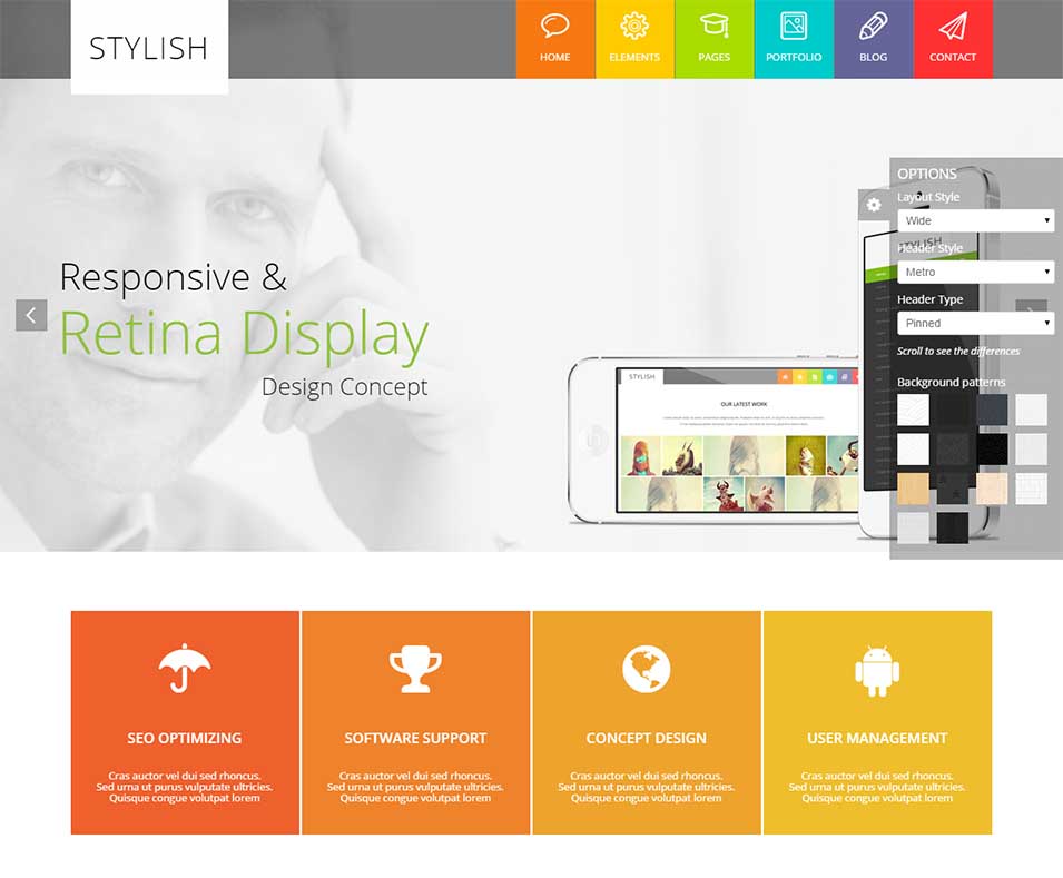 22+ Metro Style HTML5 Website Themes & Templates | Free & Premium Templates