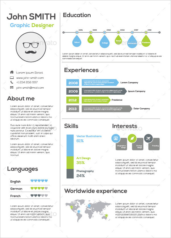 33+ Infographic Resume Templates - Free Sample, Example, Format Download