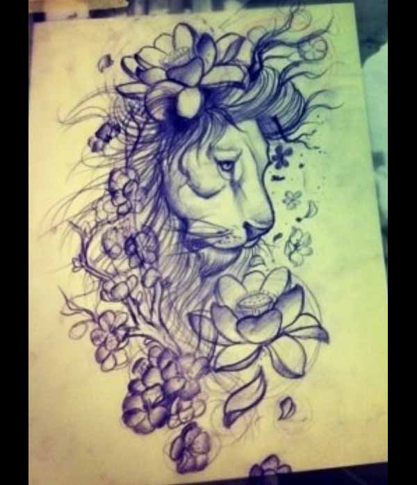inspiring lion half sleeve tattoo designs